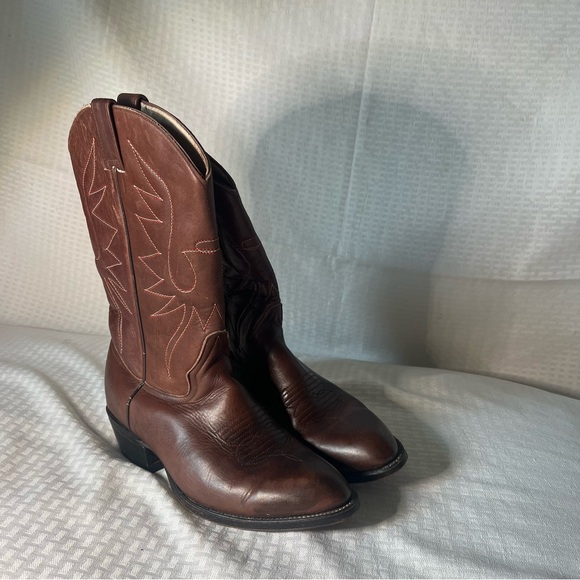 Brown Western Leather Boots - Picture 2 of 5